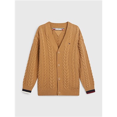 TOMMY HILFIGER KIDS' CLASSIC CABLE CARDIGAN