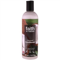 Faith in Nature, Кондиционер, для нормальных и сухих волос, кокос, 13,5 жидк. унц. (400 мл)