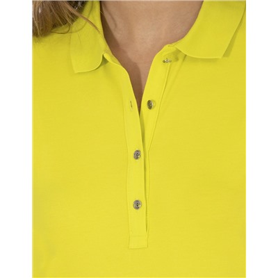 Sarı Polo Yaka Slim Fit Tişört