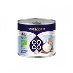 ECONUTRENA Organiс Coconut cream Кокосовые сливки жирность 22% ж/б 200мл