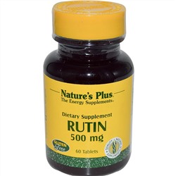 Nature's Plus, Рутин, 500 мг, 60 таблеток
