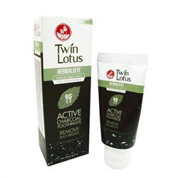 TWIN LOTUS Toothpaste with charcoal Зубная паста с углем 50г