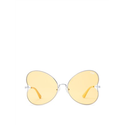 PINK Oversized Butterfly Heart Sunglasses