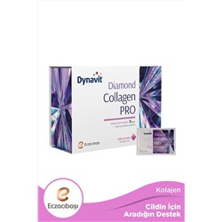 Dynavit Diamond Collagen Pro Çilek Aromalı Hidrolize Balık Kolajeni 30 Saşe Eczacıbaşı