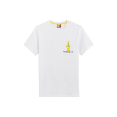 Camiseta Homer Simpson Los Simpson Blanco