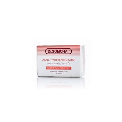 Нежное мыло против акне для сухой кожи Dr Somchai 80 гр / Dr Somchai Acne & Cleansing Cream Soap for Normal to Dry Skin 80 gr