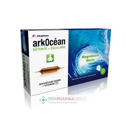 ArkoPharma ArkOcean Nervosité & Fatigue Magnésium Marin + Vit B6 Goût Caramel 20 ampoules