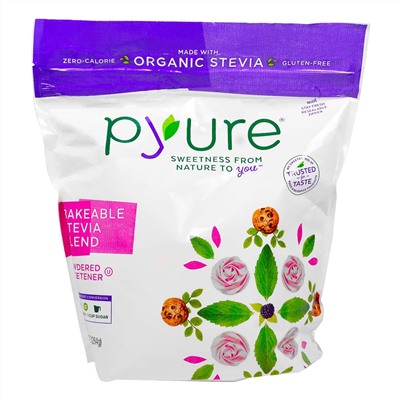 Pyure, Термостойкий Стевия Blend, порошкообразный подсластитель, 10 унций (284 г)