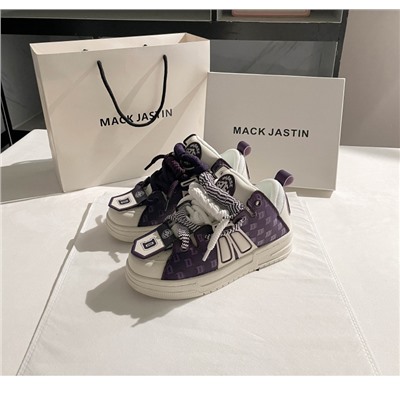 MACK JASTIN Wang Hedi / нишевые кроссовки для пары на толстой подошве, новинка 2023 года, повседневная обувь для улицы