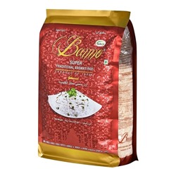 BANNO Basmati Rice Super Traditional Рис басмати Супер Традиционный пачка 1кг