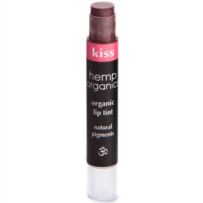 Colorganics Inc., Hemp Organics, органический оттенок для губ, поцелуй, 0,09 унции (2,5 г)