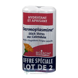Boiron Dermoplasmine - Stick Lèvres au Calendula 2x4 gLot  × 2