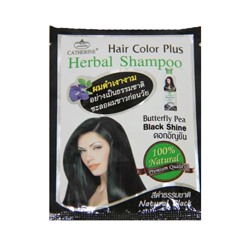 Оттеночный шампунь с мотыльковым горошком Catherine / Catherine Hair Color Plus Herbal Shampoo Butterfly Pea Black 10 ml