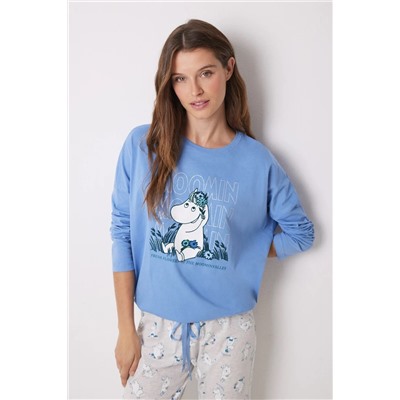 Women'secret Pijama largo 100% algodón Moomin