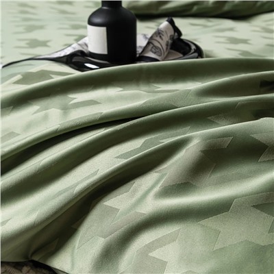 Комплект постельного белья Сатин Жаккард на резинке GCR004