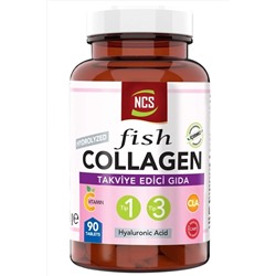 Ncs Type 1-3 Hidrolize Balık Kolajen Cla Biotin 90 Tablet Çinko Collagen Hyaluronic Acid ncsclhya90tbclatblk