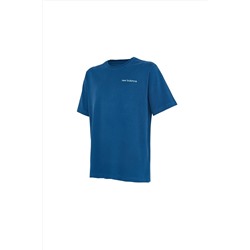 New Balance Nb Man Lifestyle T-shirt Erkek Mavi Tshirt Mnt1362-blu MNT1362