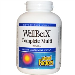 Natural Factors, Мультивитамины WellBetX Complete Multi, 120 таблеток