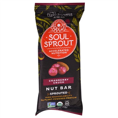 Two Moms in the Raw, Soul Sprout, Nut Bar, Cranberry Crush, 1.5 oz (43 g)