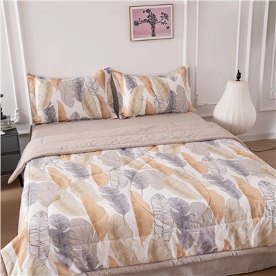 Комплект постельного белья Сатин с Одеялом 100% хлопок OB163