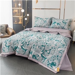 Комплект постельного белья Сатин с Одеялом 100% хлопок OB149