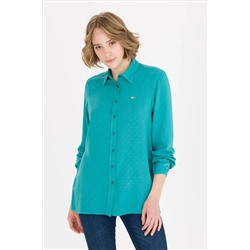 Kadın Yeşil Uzun Kollu Gömlek