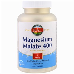 KAL, Magnesium Malate, 90 Tablets