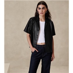 Vegan Leather Shirt