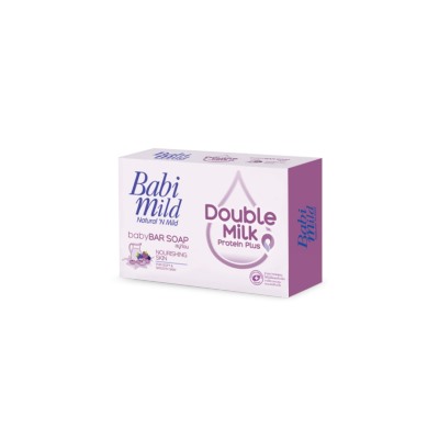 Детское мыло Babi Mild Double Milk Protein Plus Baby Bar Soap 75 G