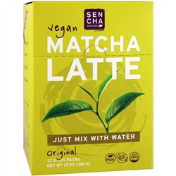 Sencha Naturals, Matcha Latte, Original, 12 Stick Packs, 1 oz (30 g) Each