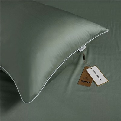 Комплект постельного белья Однотонный Сатин Премиум на резинке OCPR017