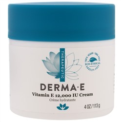 Derma E, Крем с содержанием витамина E 12000 МЕ, 4 oz (113 г)