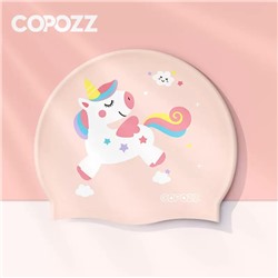 COPOZZ/ детская шапочка для плавания для мальчиков и девочек, силиконовая водонепроницаемая и удобная