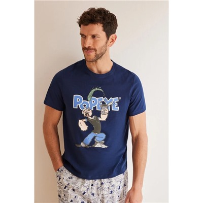 Pijama corto hombre 100% algodón Popeye