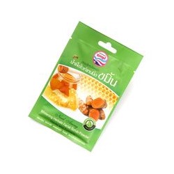 Сухой скраб для лица с куркумой и медом от Nual Anong 15 гр / Nual Anong Whitening Herbal Facial Scrub Honey and Turmeric 15g