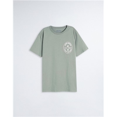 Print T-shirt, Men, Dark Green