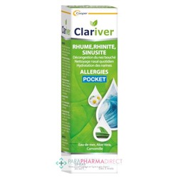 Clariver Rhume, Rhinite, Sinusite - Allergies Pocket - Spray 30 ml