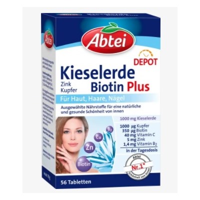 Kieselerde Biotin Plus Tabletten 56 St., 78 g