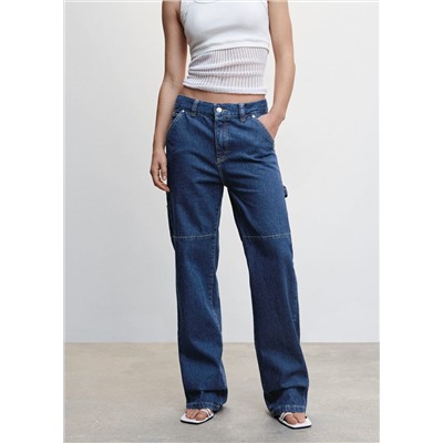 Jeans cargo carpenter -  Mujer | MANGO OUTLET España