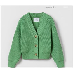 Модная и темпераментная зеленая осенняя одежда 2022 года, новая испанская детская одежда для семьи Z, короткая вязаная куртка для девочек