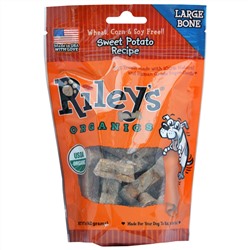 Riley’s Organics, Угощение для собак, Большая кость, Сладкий картофель, 5 унций (142 г)