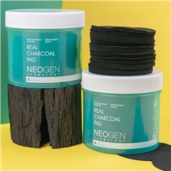 Очищающие пэды с древесным углём Neogen Dermalogy Real Charcoal Pad 60 шт