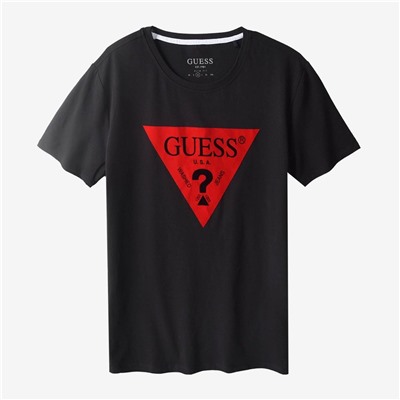 Gue*ss ♥️  хлопковая футболка с коротким рукавом, унисекс ✔️ экспортная фабрика✔️ в чёрном цвете уже разобрали