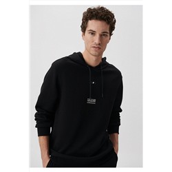 MaviKapüşonlu Siyah Sweatshirt 0S10056-900