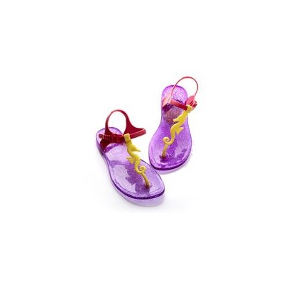 Сандалии Zhoelala Seahorse (сиреневый с шиммером+желтый+холодный розовый)/ Zhoelala Seahorse (violet shimmer+yellow+cold pink)