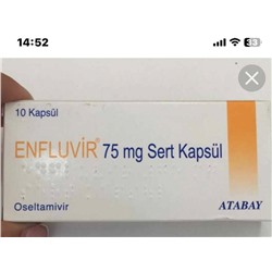 10 Kapsül ENFLUVIR 75 mg Sert Kapsül Oseltamivir