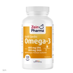 Omega 3 Kapseln hochdosiert Cardio - 120 St.