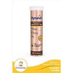 Dynavit Vitamin C + Vitamin D3 + Çinko Zinc Tablet 8699586024450