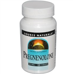 Source Naturals, Прегненолон, 25 мг, 120 таблеток