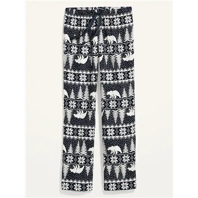 Patterned Flannel Pajama Pants for Women